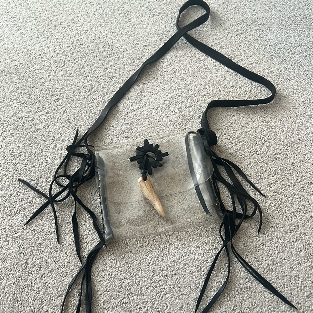 jimmi Wz Clear Fringe Crossbody Bag